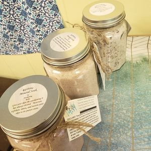 Restore, Serenity, Grounding, and Zendetoxification Bath Mineral Soak (1)